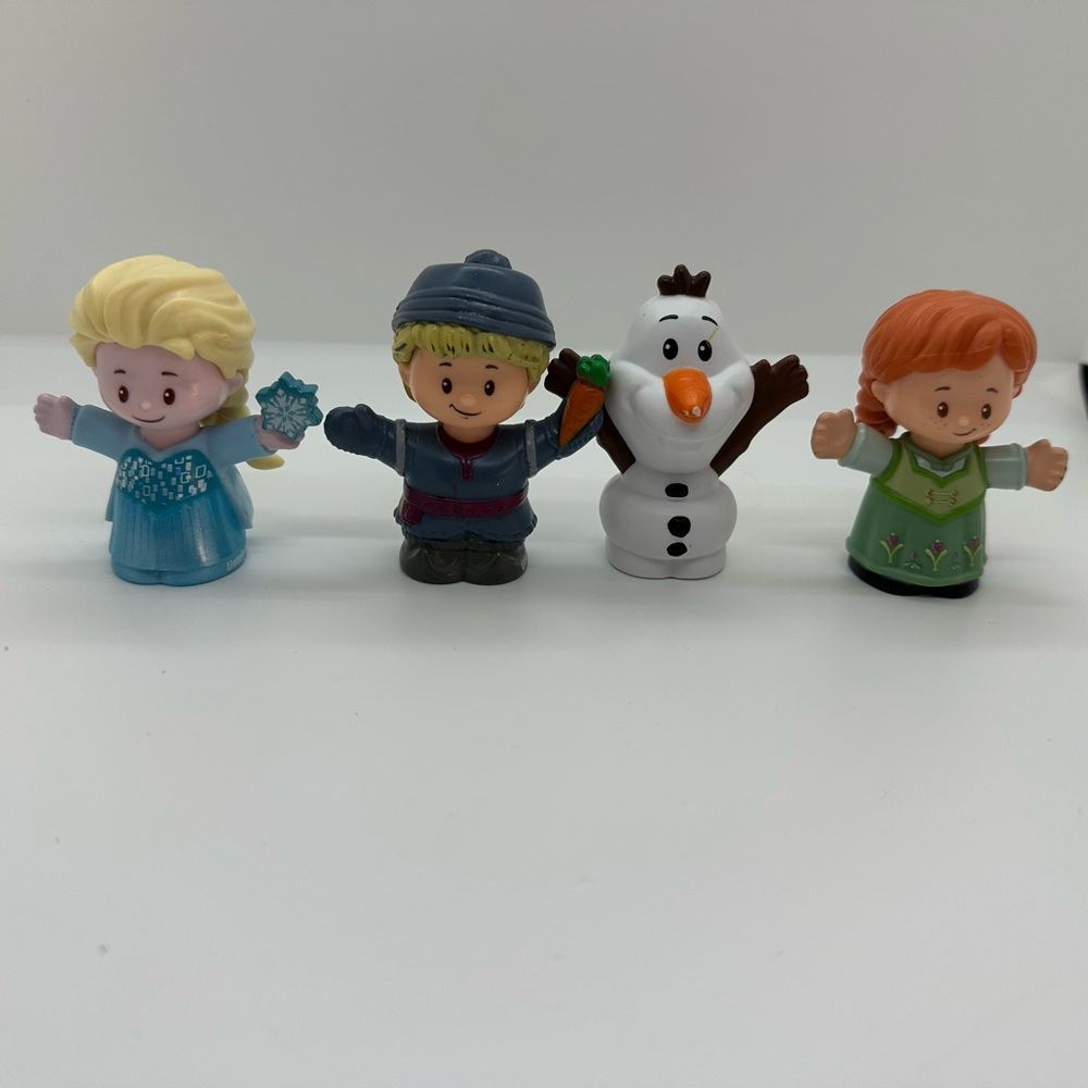 Little People Disney Frozen Characters Lot- Anna, Elsa, Olaf, Kristoff